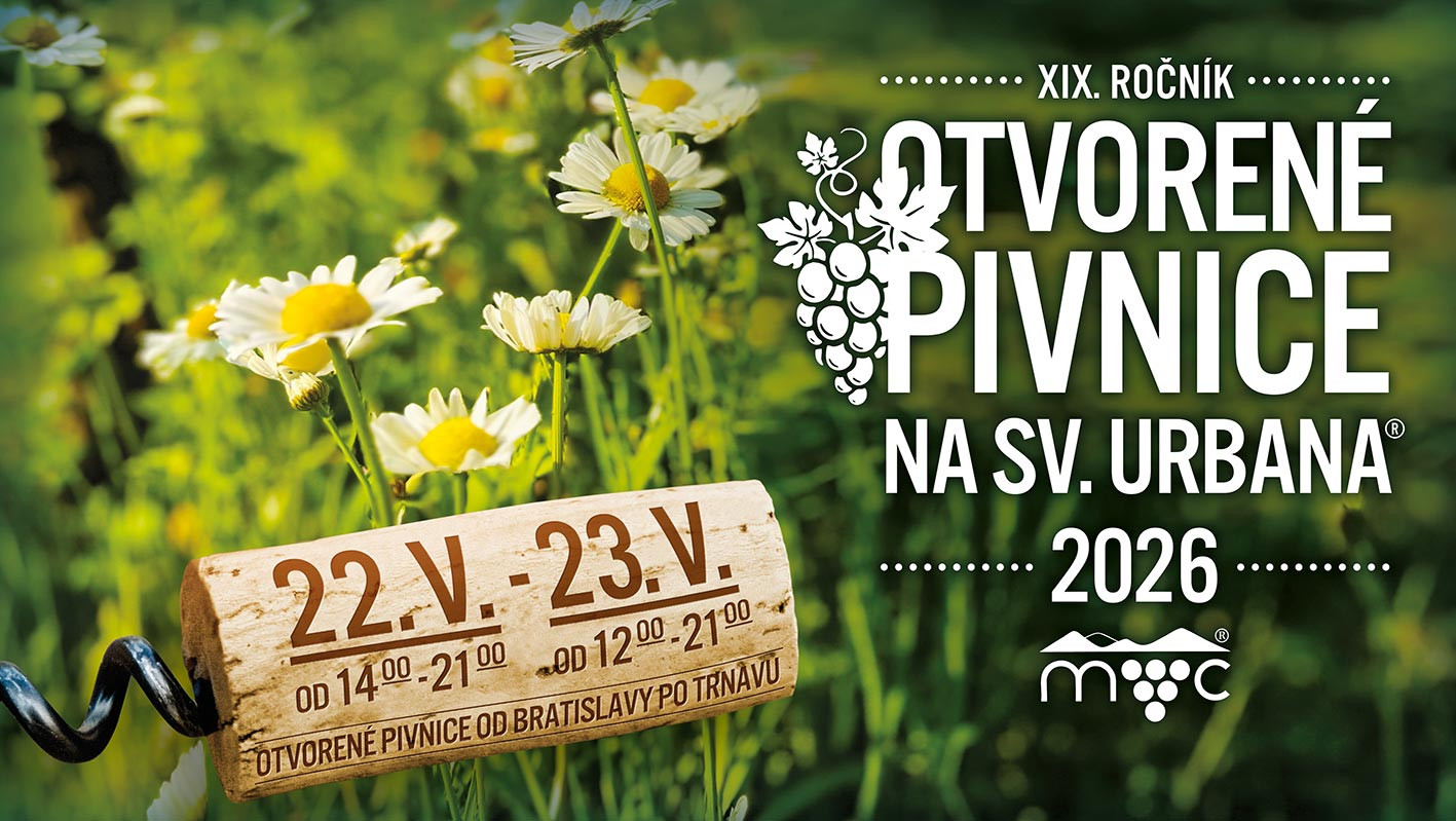 Otvorené pivnice na sv. Urbana 2026: Rodný chotár pozýva na 100% vajnorské víno do Bakchus vily